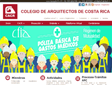 Tablet Screenshot of cacrarquitectos.com